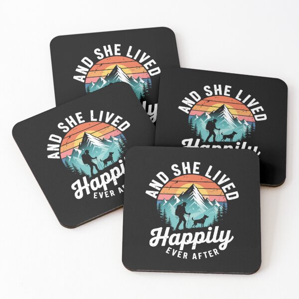 Item preview, And she lived happily ever after hiking with dog hiking girl designed and sold by CruelShadesSt.