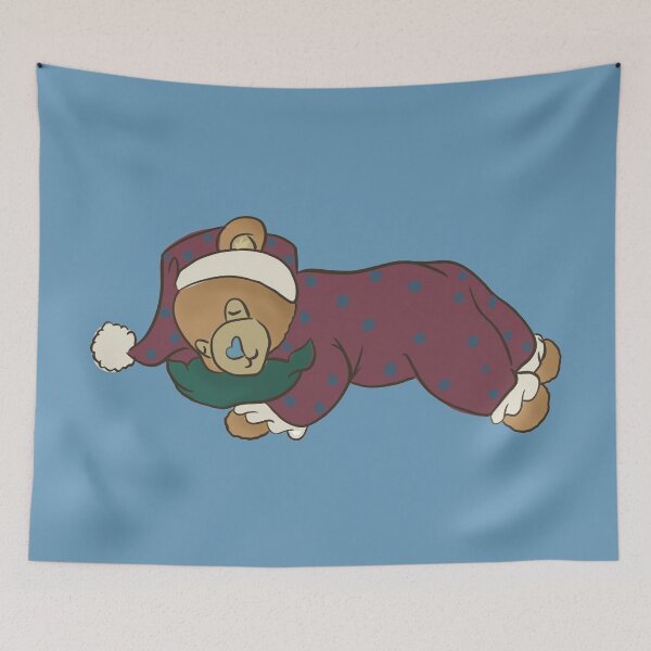 Item preview, Napping Plush Bear in Baby Clothes designed and sold by arrowofthyme.