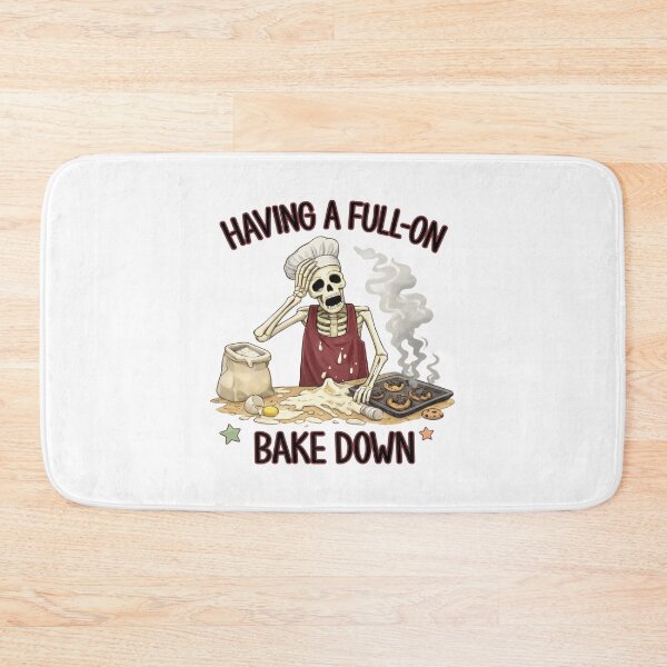 Item preview, Funny-Baker-Skeleton-full-Bake-Down-Pun-Design  designed and sold by w66aboo.
