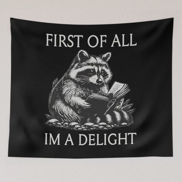 Item preview, Cute Bookish Raccoon Funny Quote Shirt designed and sold by LarryMBrown.
