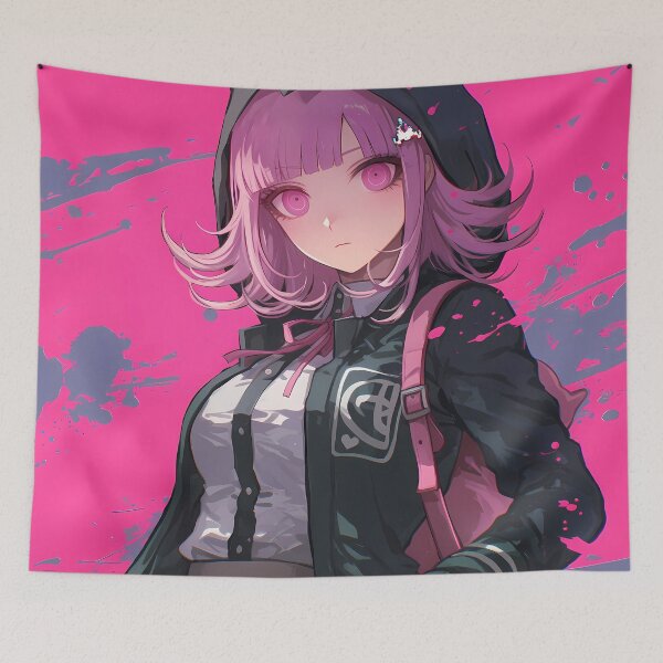 Item preview, Chiaki Nanami Danganronpa Gentle Anime Girl Waifu Charm With Gaming Spirit designed and sold by CarlosBender.