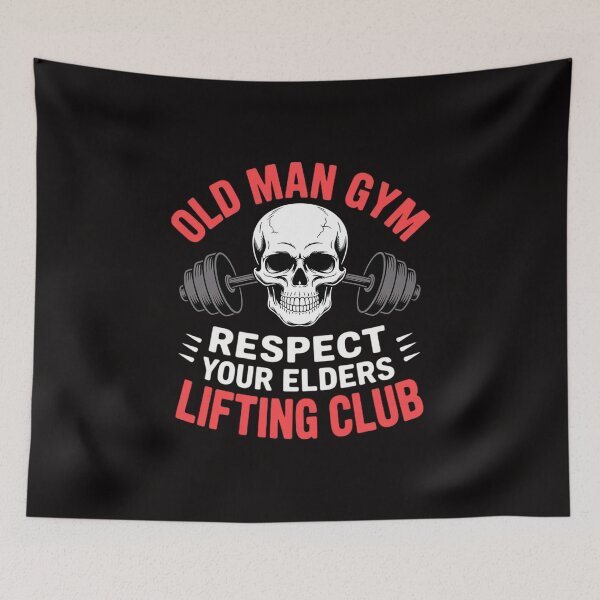 Item preview, Mens Old Man Gym Fitness Deadlifting Weightlifting Powerlifting designed and sold by HesterFoley.