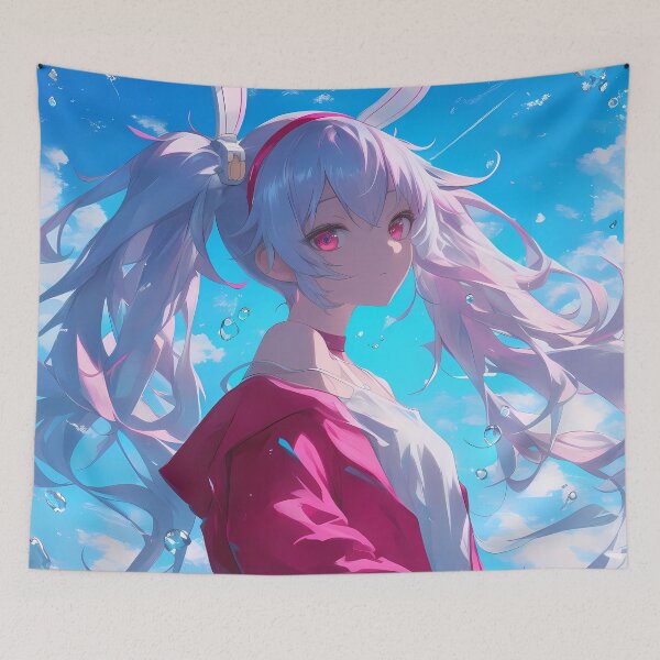 Item preview, Laffey Azur Lane Anime Girl Waifu Cute Pastel Sky Summer Ocean Soft Aesthetic designed and sold by CarlosBender.