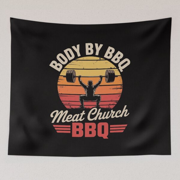 Item preview, Mens Body By BBQ Meat Church Grilling Barbecue designed and sold by HesterFoley.