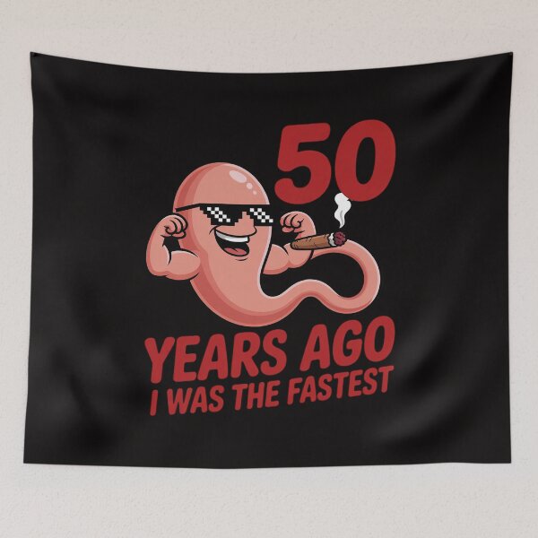 Item preview, Mens 50th Birthday Gag dress 50 Years Ago I Was The Fastest designed and sold by HesterFoley.