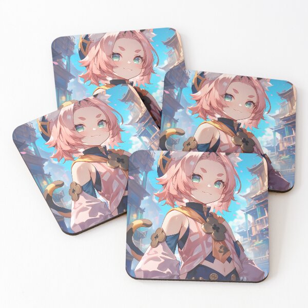 Item preview, Diona Genshin Impact Anime Girl Waifu Fantasy Liyue Cute Playful Pastel Charm designed and sold by CarlosBender.