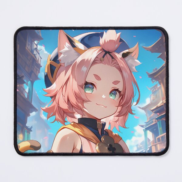 Item preview, Diona Genshin Impact Anime Girl Waifu Fantasy Liyue Cute Playful Pastel Charm designed and sold by CarlosBender.