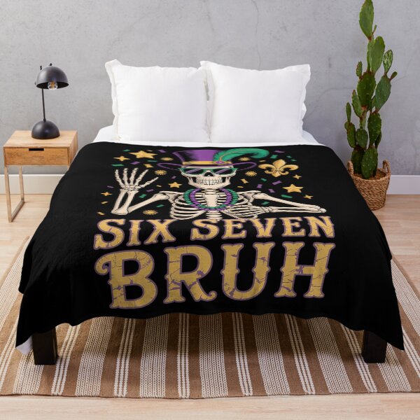 Artikelvorschau, Mardi Gras Six Seven Bruh Meme, lustig entworfen und verkauft von CruelShadesSt.