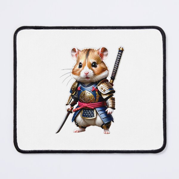 Item preview, Kawaii Samurai Hamster Warrior - Fantasy Anime Charm designed and sold by SpektroDesign.