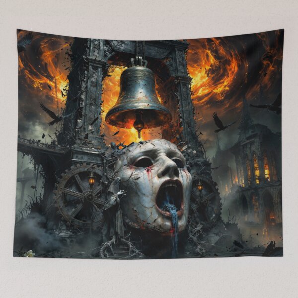Item preview, Cracked Bell Tower Tolls Into Oblivion designed and sold by Insomnia Art Designs.