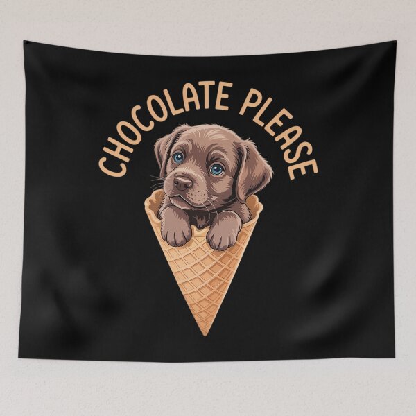 Item preview, Chocolate Lab Waffle Cone Ice Cream designed and sold by CruelShadesSt.