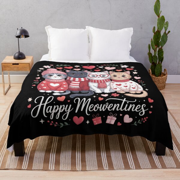 Item preview, Happy Meowentines Cute Valentine Cat Lovers designed and sold by CruelShadesSt.
