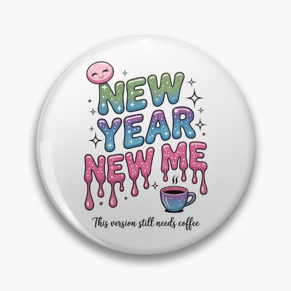 Item preview, New Year New Me Hot Coffee New Years Smiley Sarcastic New Year designed and sold by FaithAbbott.