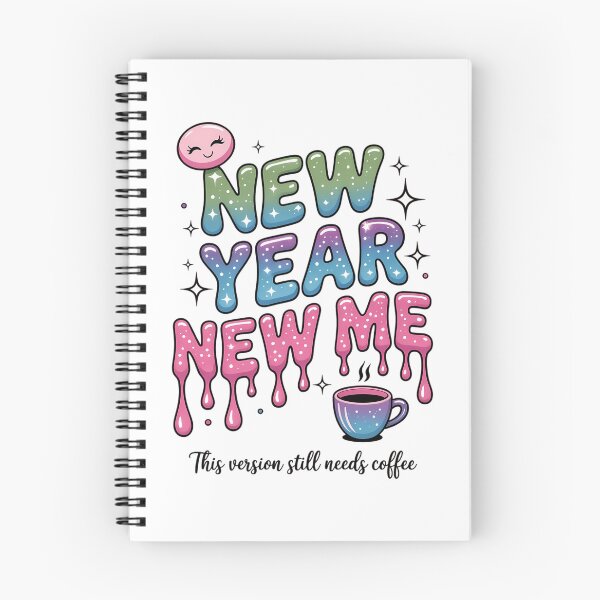 Item preview, New Year New Me Hot Coffee New Years Smiley Sarcastic New Year designed and sold by FaithAbbott.