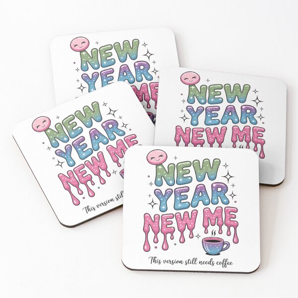 Item preview, New Year New Me Hot Coffee New Years Smiley Sarcastic New Year designed and sold by FaithAbbott.