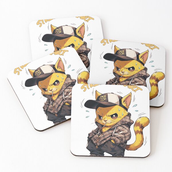 Item preview, Street Smart Cat Hip Hop Illustration designed and sold by WelLarsDigitals.