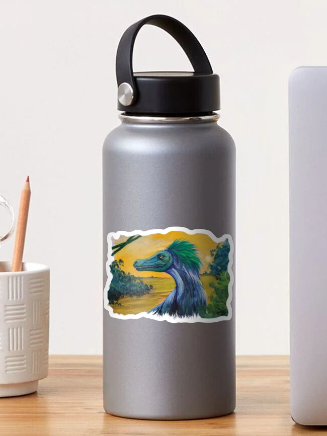 Thumbnail 1 of 3, Sticker, Lone Raptor designed and sold by RuneLabyrinth.
