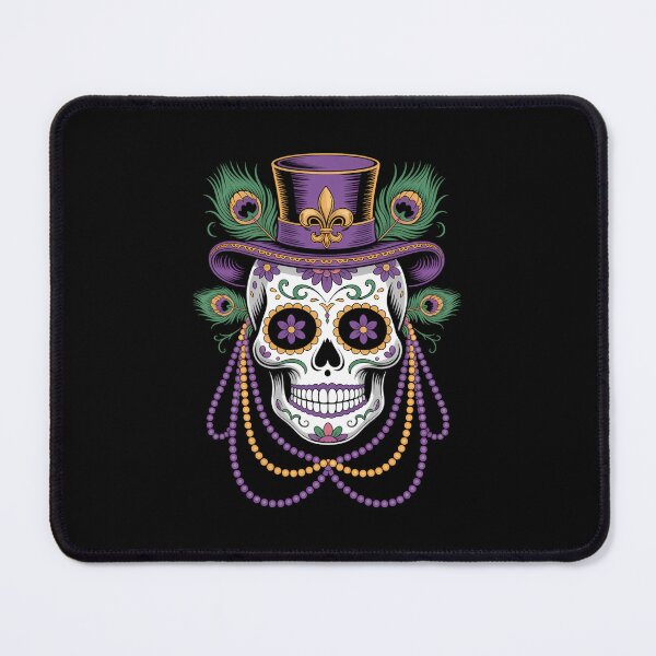 Item preview, Mardi Gras Skull Top Hat New Orleans Witch Doctor Voodoo designed and sold by FaithAbbott.