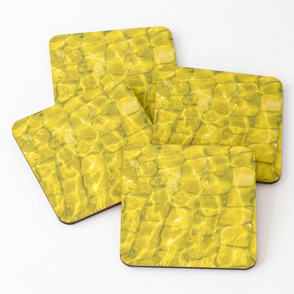 Item preview, Harmonious Golden Yellow Water Ripples Over Tiles designed and sold by Georgia Mizuleva.