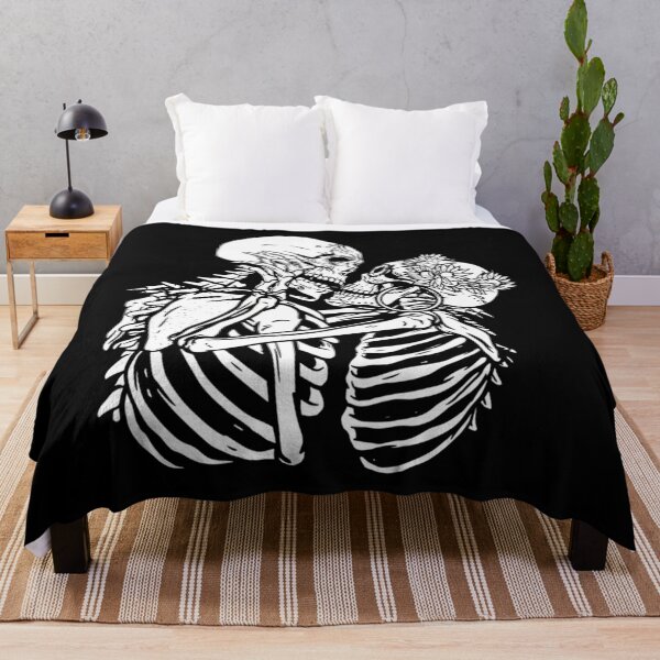 Item preview, Kissing Skeleton Couple Romantic Gothic Valentine designed and sold by zirqzurym17.