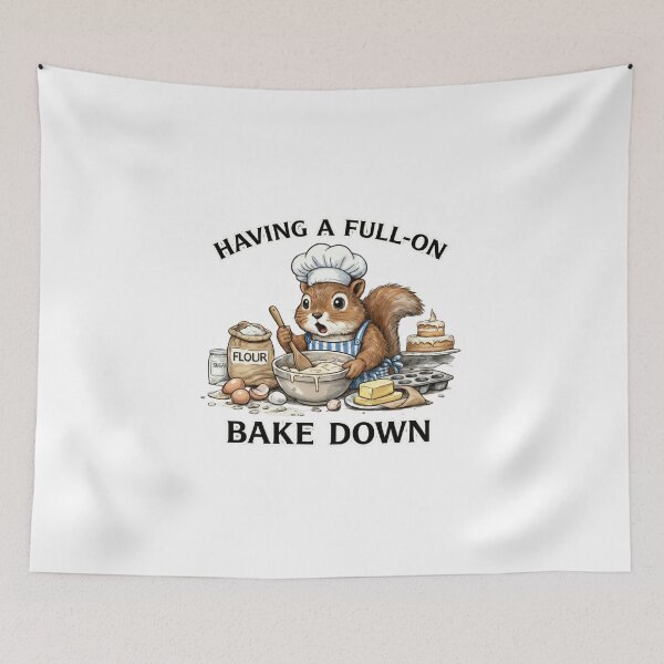 Item preview, Funny-Squirrel-Baker-Mental-Full-Bake-Down-Pun  designed and sold by w66aboo.