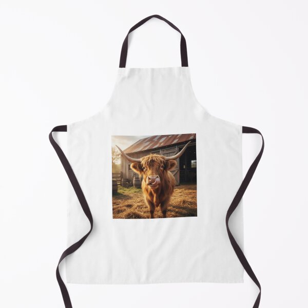 Item preview, highlander cow designed and sold by AI Market Visuals.