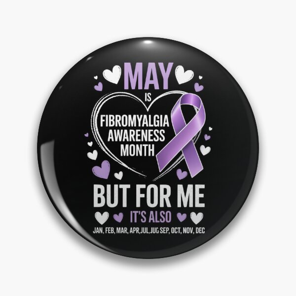 Item preview, May Is Fibromyalgia Awareness Month Warrior Purple Ribbon designed and sold by FaithAbbott.