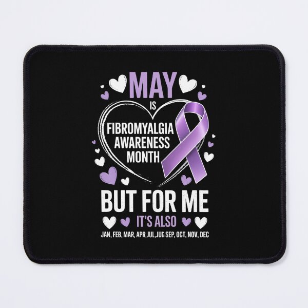 Item preview, May Is Fibromyalgia Awareness Month Warrior Purple Ribbon designed and sold by FaithAbbott.