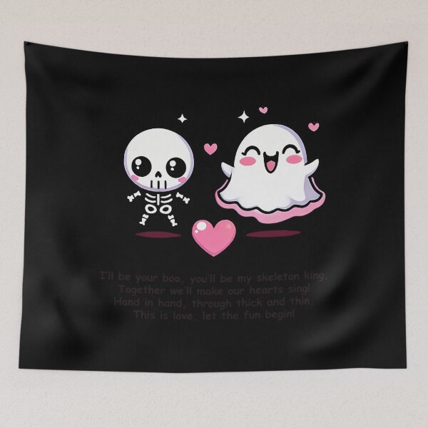 Item preview, Little Ghost Skeleton Cute Spooky Valentine designed and sold by zirqzurym17.