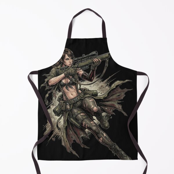 Item preview, Quiet Metal Gear Solid V Sniper Parasite Unit Skulls Bikini Camo Butterfly Motif Fan Art Portrait Poster T-Shirt Sticker Print Gift designed and sold by Senpaiwaves.