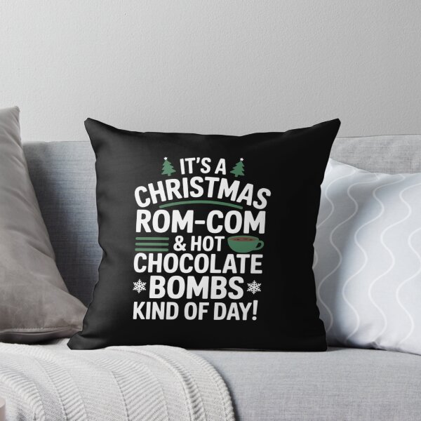 Item preview, It's A Christmas Rom-Com and Hot Chocolate Bomb Kind Of Day designed and sold by IdunayaStore.