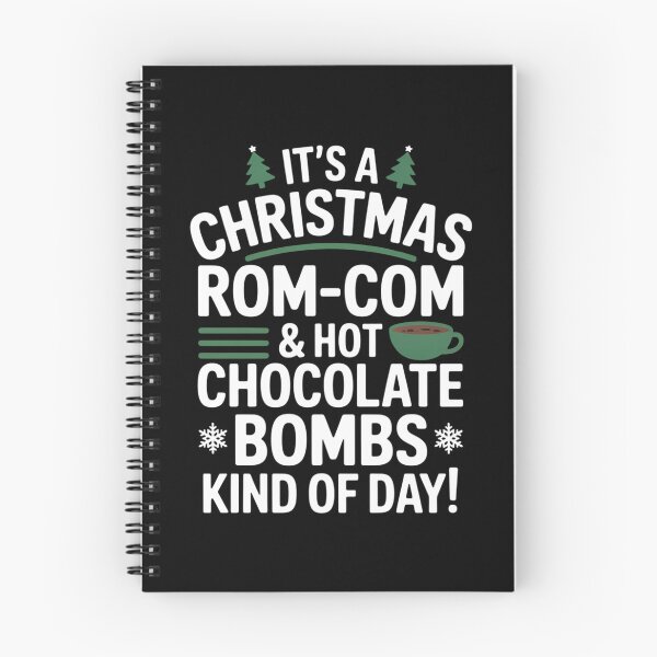 Item preview, It's A Christmas Rom-Com and Hot Chocolate Bomb Kind Of Day designed and sold by IdunayaStore.