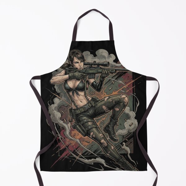 Item preview, Quiet Metal Gear Solid V Sniper Parasite Unit Skulls Bikini Camo Butterfly Motif Fan Art Portrait Poster T-Shirt Sticker Print Gift designed and sold by Senpaiwaves.