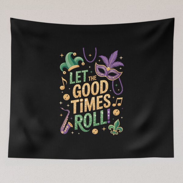 Item preview, Let the Good Time Roll Mardi Gras Carnival  designed and sold by IdunayaStore.