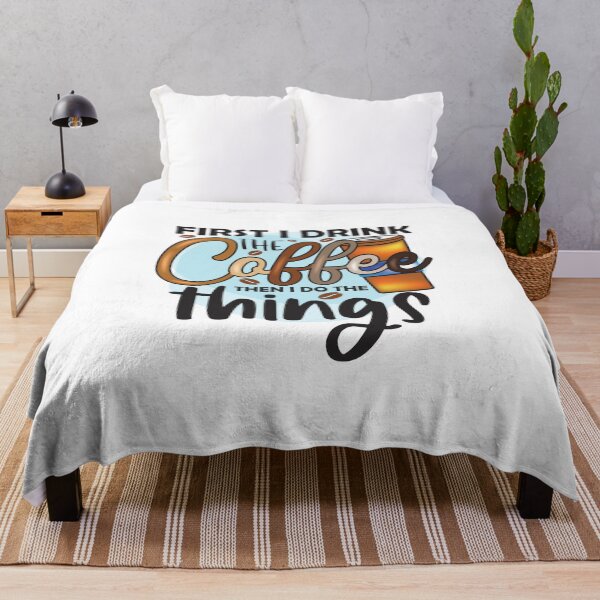 Item preview, First I Drink The Coffee Then I Do The Things Shirt - Funny Productivity Tee - Caffeine Motivation Gift designed and sold by ChameraDesign.