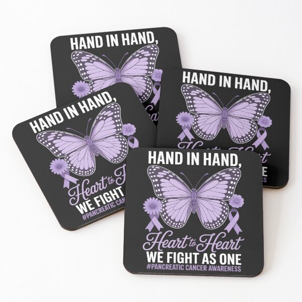 Item preview, Pancreatic Cancer Awareness Hand In Hand Purple Ribbon designed and sold by FaithAbbott.
