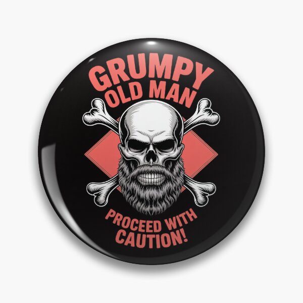 Item preview, Grumpy Old Man Proceed With Caution (on back) designed and sold by rutimenta.