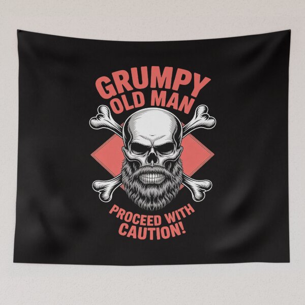 Item preview, Grumpy Old Man Proceed With Caution (on back) designed and sold by rutimenta.