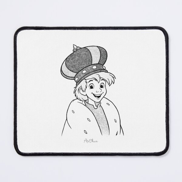 Item preview, King Arthur Pendragon – Vintage illustration - Calligraphy designed and sold by Atropa Parcae.