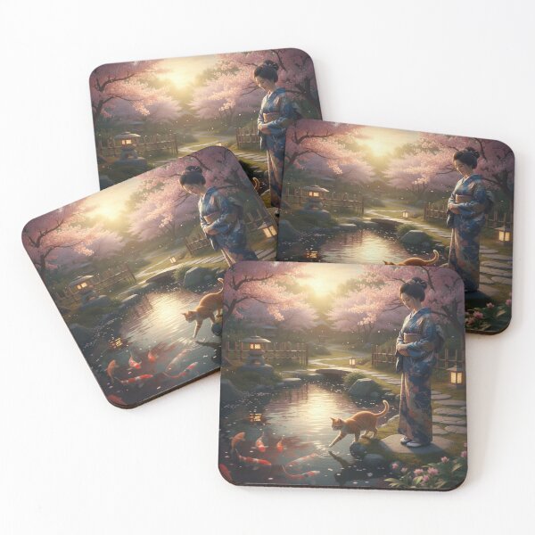 Item preview, Japanese tranquil garden designed and sold by AI Market Visuals.