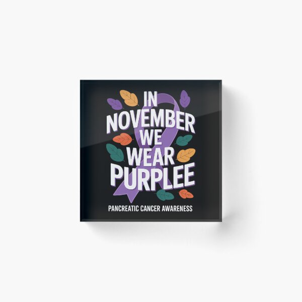 Item preview, Pancreatic Cancer Awareness Purple Ribbon In November We Wear Purple designed and sold by FaithAbbott.