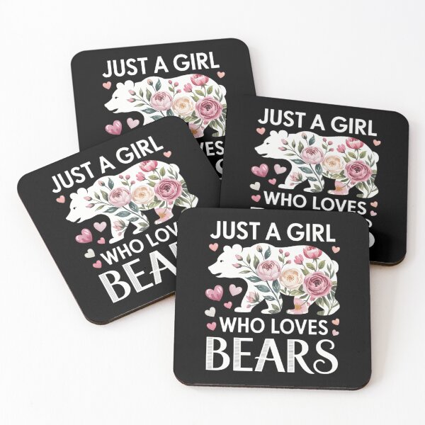 Item preview, Bear Just A Girl Who Loves Bears Flower Women Cute Floral designed and sold by AsteriskDatBArt.