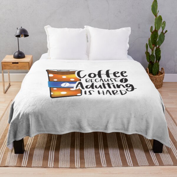 Item preview, Coffee Because Adulting Is Hard Shirt - Funny Life Struggles Tee - Sarcastic Millennial Gift designed and sold by ChameraDesign.