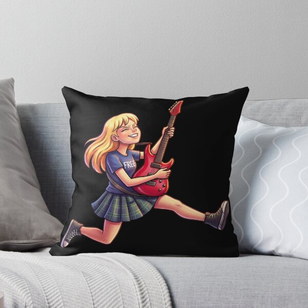 Item preview, Suggested Jump & Jam: Energetic Pop-Punk Guitar Girl designed and sold by Tiny-roar-studio.