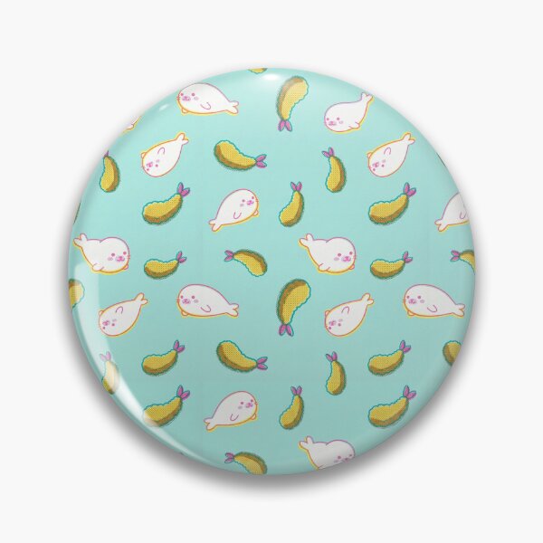 Item preview, Cozy pastelie mood seal, shrimp fries pattern designed and sold by Virtual-Studio-Geebaki.