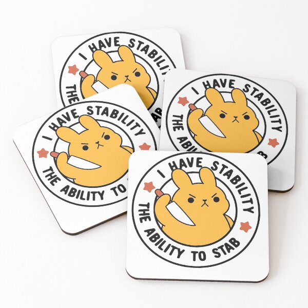 Item preview, Stab-ility Bunny: Cute but Dangerous designed and sold by ZenturaStudio.