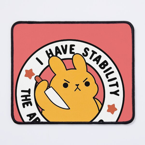 Item preview, Stab-ility Bunny: Cute but Dangerous designed and sold by ZenturaStudio.