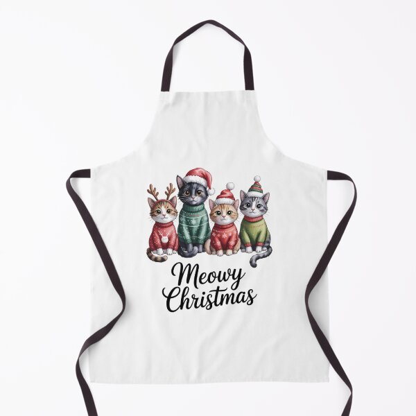 Item preview, Meowy Christmas Cat Cute with Santa Claus Hat Happy New Year Cat Lovers designed and sold by FaithAbbott.