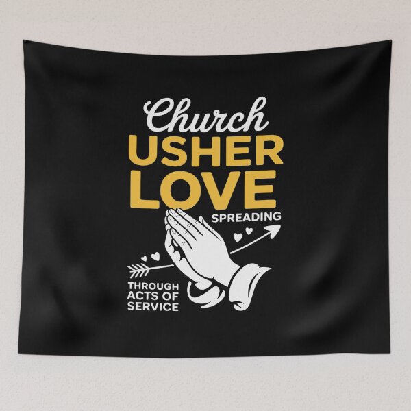 Item preview, Church Usher Spreading Love Lord God Lover designed and sold by AmandasHastie.