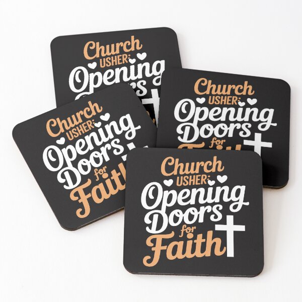 Item preview, Church Usher Opening Doors For Faith Cross Catholicism designed and sold by MatthewJordas.